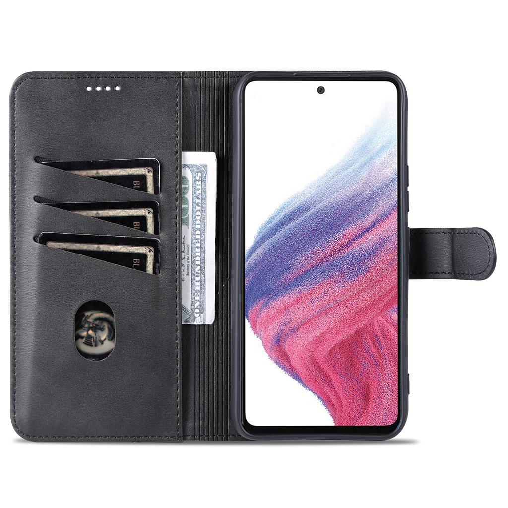 AZNS For Samsung Galaxy A34 5G Shockproof Phone Case Protective Magnetic Flip Leather Wallet Cover with Stand