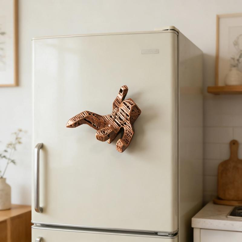 Hot Movie Props Pendant Cute Rocky Alien Based Lifeform Figure with Tools 3D Printed Home Office Decor Refrigerator Magnet