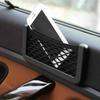 1Pc Universal Car Organizer - Mesh Storage Bag Net Pocket, Multi-Function with Phone Holder, Easy Access Auto Accessory