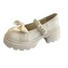 Fashion 2025Closed Toe Shoes for Women Casual  Bow Chunky Heel Loafers – Stylish Jane Shoes For Skirts