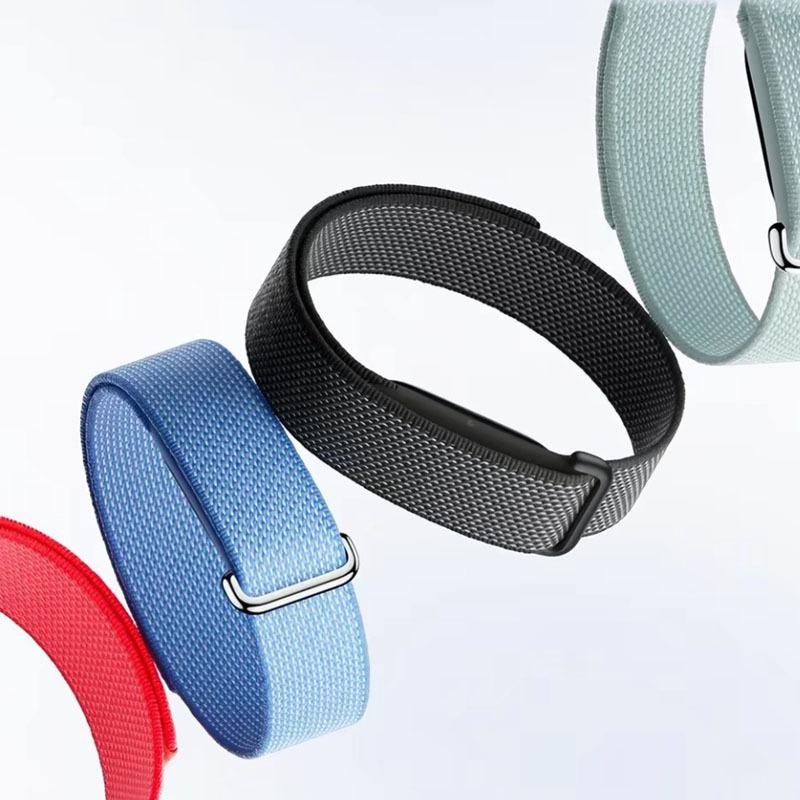 Lemi Comfort Resistente al Sudore Regolabile Nylon per Passante Cinturino Velcro Leggero Traspirante Cinturino per Orologio Google Fitbit