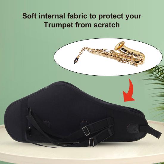 Saxophontasche Verschleißfestes Reißverschlussdesign Leichtgewichtige Eb Tenorsaxophontasche Koffer für Instrument