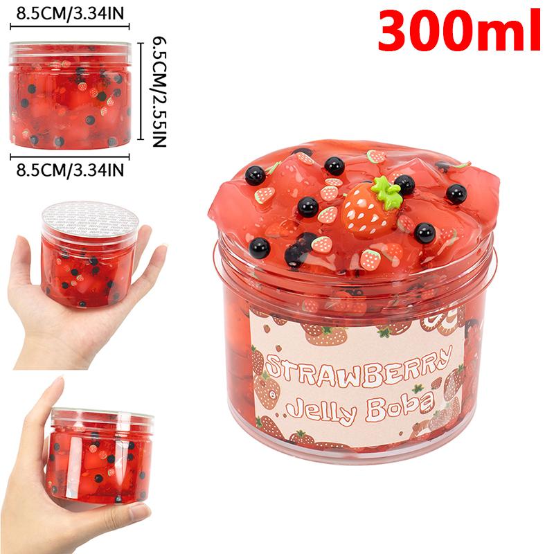 GB9-70/300ml Große Kapazität Knuspriges Slime-Set Vorgefertigtes Kristall-Slime-Set Superweiches und Nichtklebriges Gelee-Würfel-Slime Partygeschenk