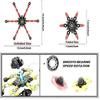 4PC Cool Fidget Spinning Top Focus Toy with Transformable Chain Mechanical Spiral Twister