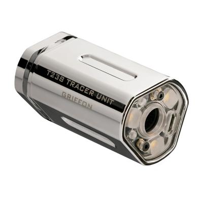 T238 Airsoft Tracer Unit, 14 CCW Thread Tracer Unit with Dynamic Gunfire Tracer for Small Airsoft/Gel Ball Blaster Accessories (Silver)