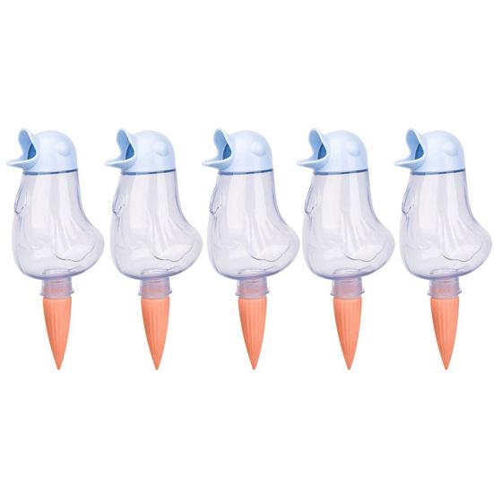 Bird Self Watering Spikes Clear Bird Bulb with Terracotta Spike Automatic Watering Spikes Plant Watering Device for Houseplants Outdoor Potted Plants