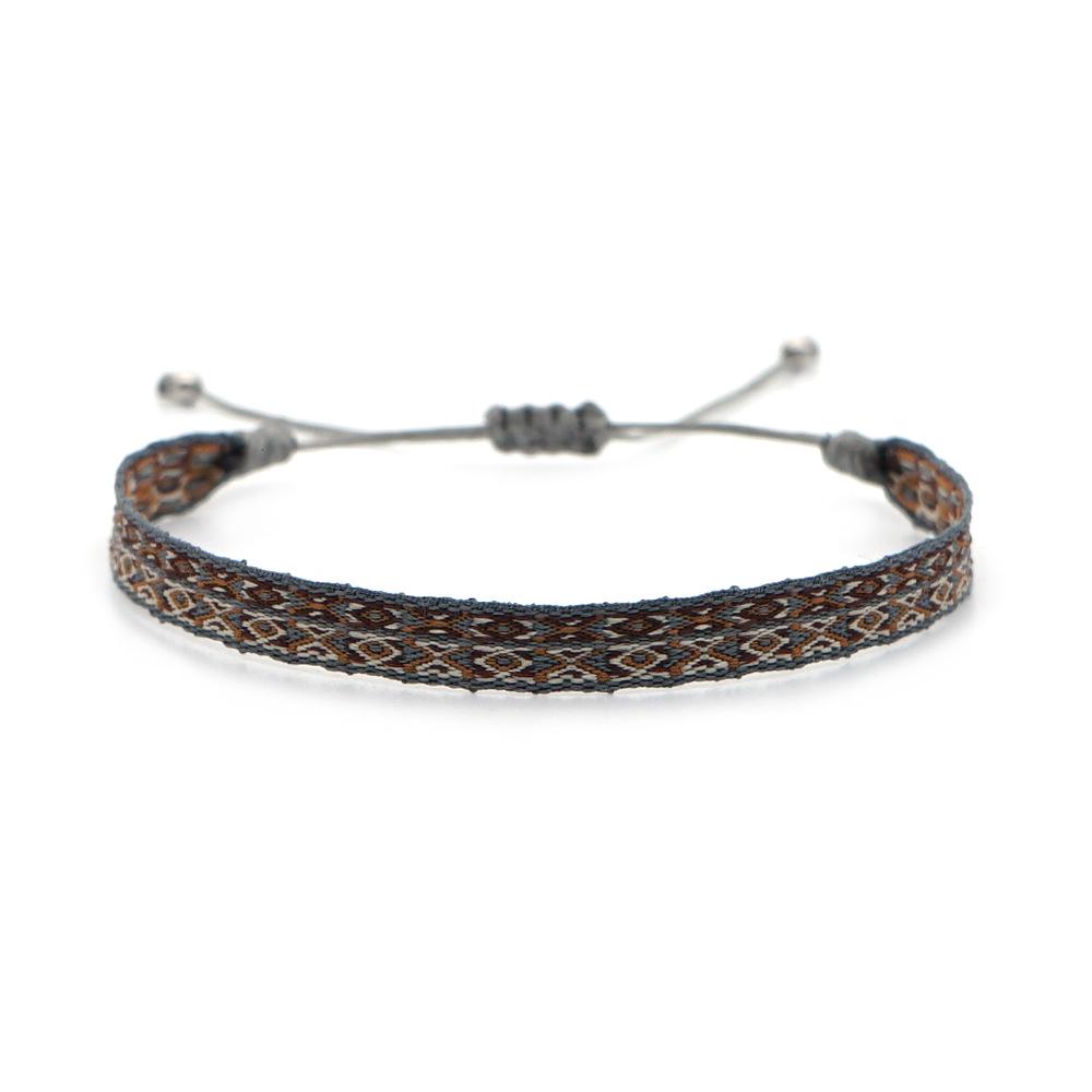 Bohemian Woven Bracelet: Spanish Retro Court Pattern for Women, Nepal Ethnic Style Handmade Jewelry