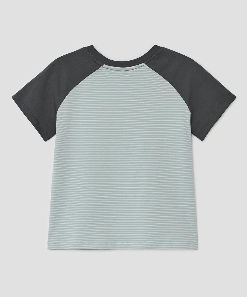 Taibseobiseu Vivid Twirl Raglan Top [Blue]