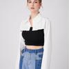 Women's Long Sleeved Shirt Detachable Collar Black Mesh Neckwear Fake Collar Half Shirt Blouse Tops Style False Collar
