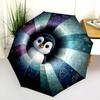 1 PC Automatic Folding Umbrella - Cartoon Pattern, Portable & Foldable Design with 8 Ribs, Christmas Birthday Gifts
