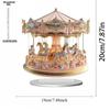 2D Flat Acrylic Dreamy Carousel Decoration, Indoor and Outdoor Decoration - No Battery/electricity Required, Free Day Decoration, Shop Decoration,