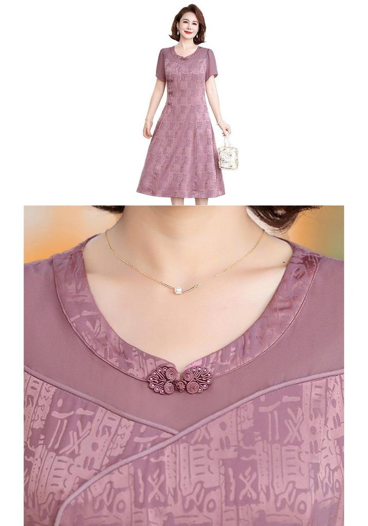 Elegant 2026 Summer Slim-Fit Mid-Length Lace-Up Dress