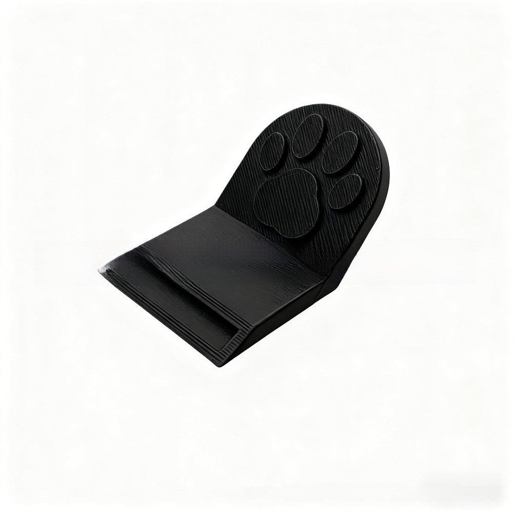 Cute Non-Slip Grip Cat Food Can Opener Easy-Clean Plastic Bottle Opener Cat Paw Ergonomic Canned Food Opener Cat Dog чёрный