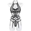 Erotic Mesh Lingerie Set Women Sexy Lingerie +Garter +Panties Set Sensual Lingerie Sex Suit Hot Porn Exotic Costume Night Call