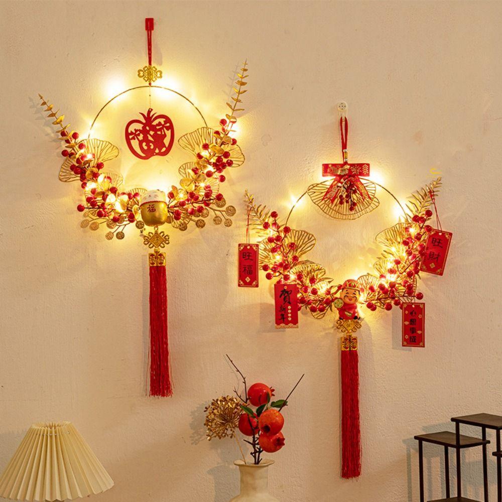 Three-dimensional New Year's Blessing Wreath  Wedding Party Decoration