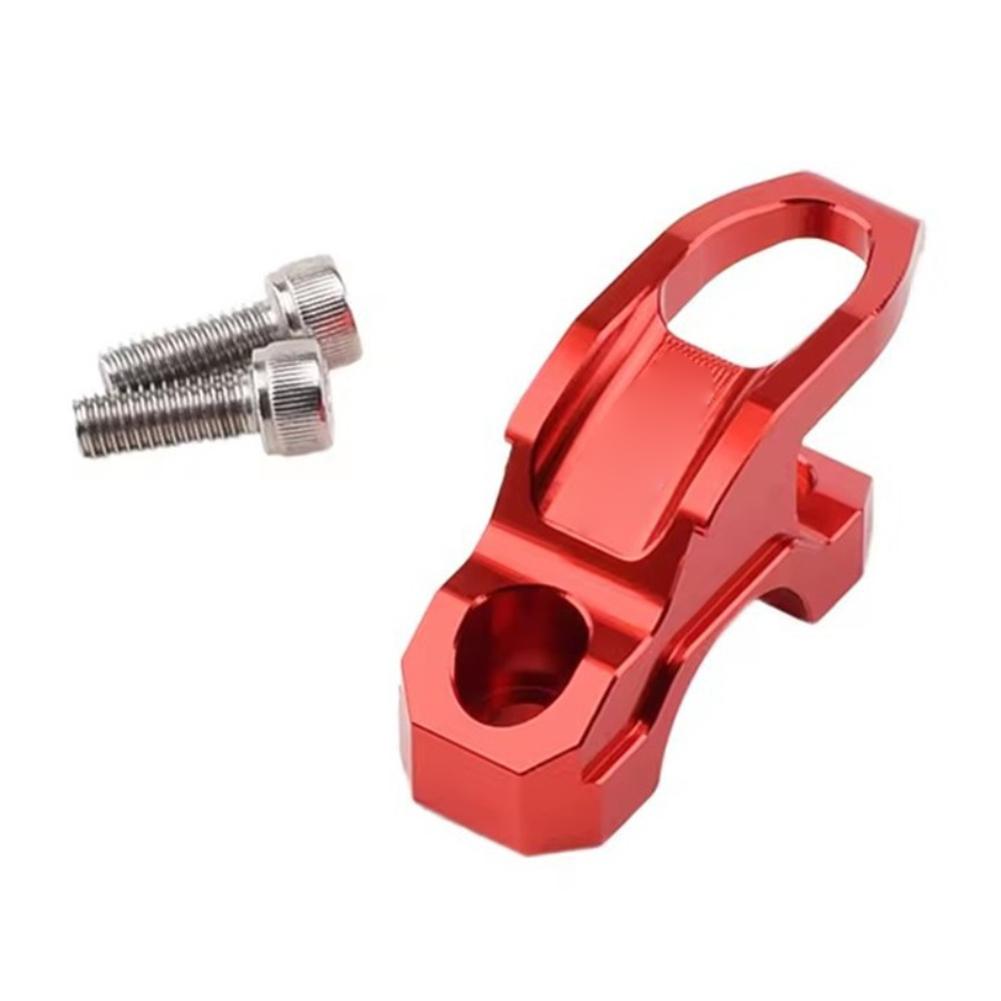 Scooter Brake Master Cylinder Holder Clamp Bracket with Helmet Hook for Handlebar Mounted Bag Hook and Helmet Storage