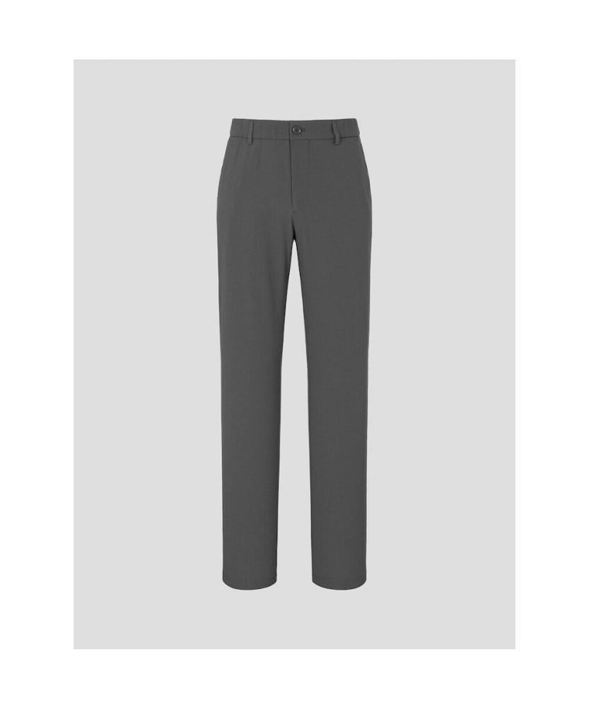 Binpolmen Seersucker Solid Setup Standard Fit Pants Grey