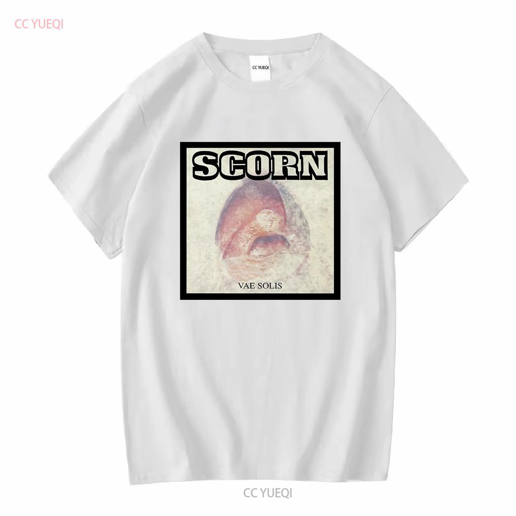 SCORN T Shirt Vae Solis Mens Cotton Crew Industrial Breakbeat long or short sleeves vintage Washed Slightly homme Soft
