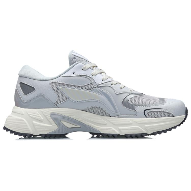 Li Ning Trendy Cushioning Slip Resistant Abrasion Resistant Breathable Lightweight Low Top Casual Running Shoes Men's ARLS025-1