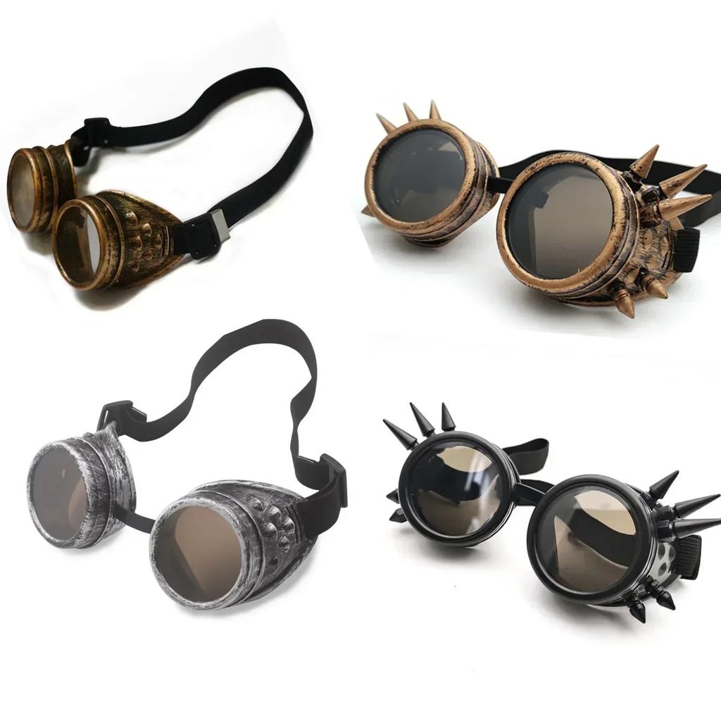 1pcs Motorcycle Retro Steampunk Glasses Driver Gothic Sunglasses Protective Glasses Decorations Multiple Models Dress Up tool
