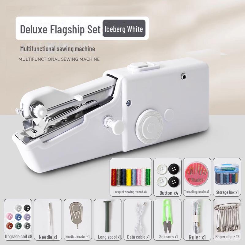 Portable Mini Handheld Electric Sewing Machine for DIY Tailoring