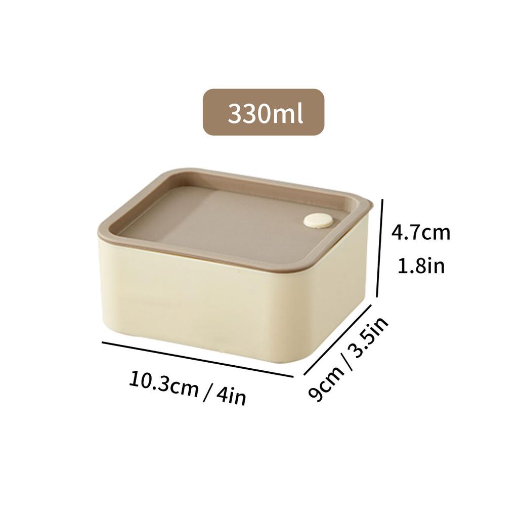 Plastic Lunch Box Picnic Portable Sealed Bento Boxes With Cartoon Straps Reusable Food Containers Microwave Safe