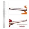 3Pcs Guitar Neck Notched Straight Edge Ruler Luthiers Tool String Action Gauge Height Ruler Guitar Fret Leveling Guide