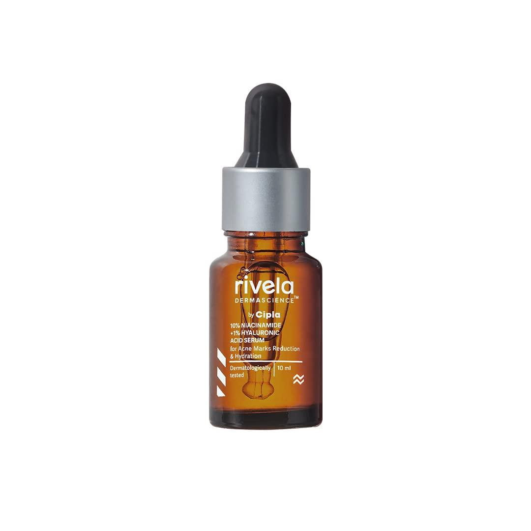 

Rivela Dermascience By Cipla 10% Niacinamide Face Serum For Acne Marks Oil Control Hydration 10ml