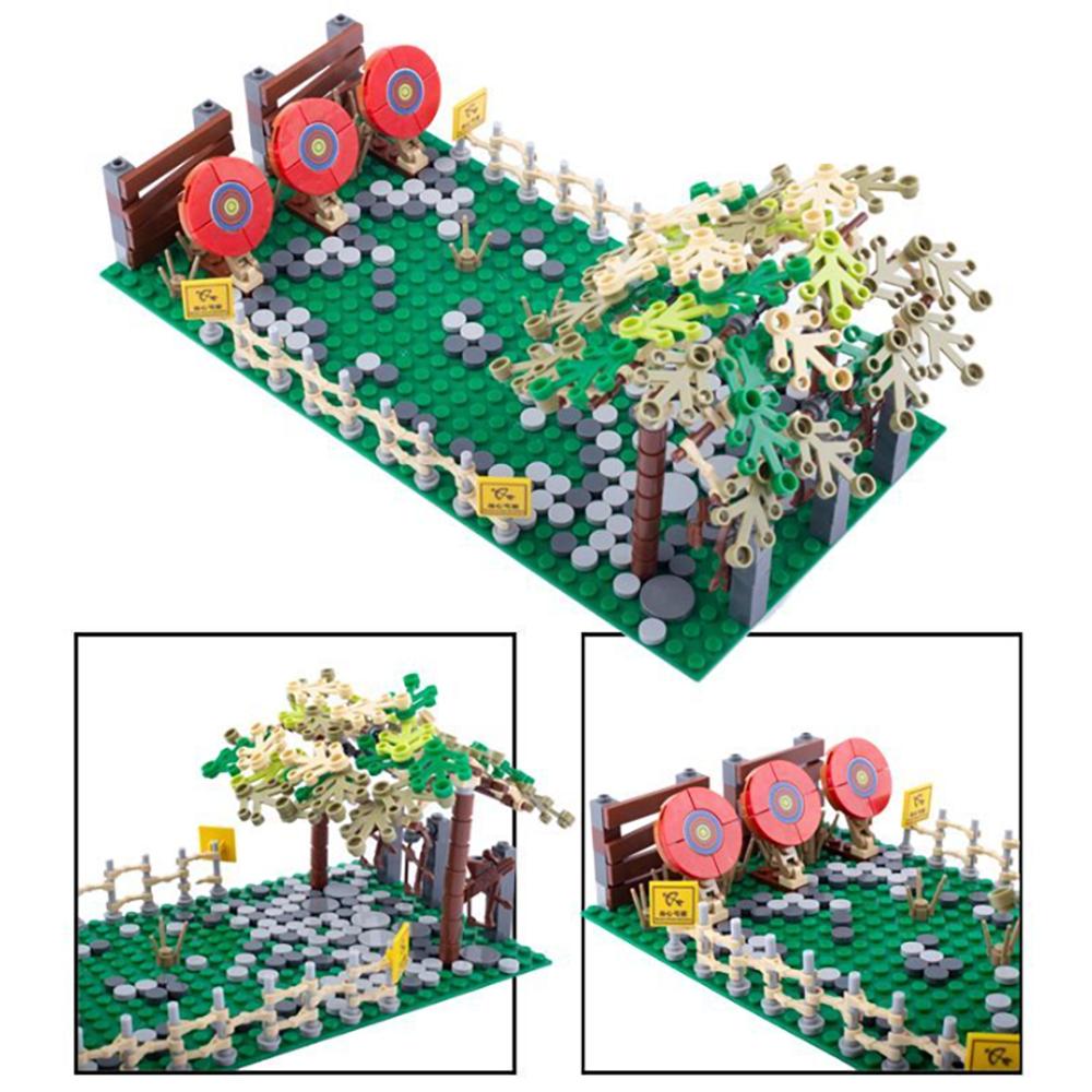Non-Toxic Moc Military Battlefield Scenery Building Blocks - Tactical Gear Storage/Jail Base/Woodland Scene Diy Bricks Kit For Hobbyists