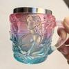 Book Mug 3D Hand-Painted Resin Coffee Mug with Stainless Steel Interior Microwave Dishwasher Safe Literary Cup Unique Gift for Book