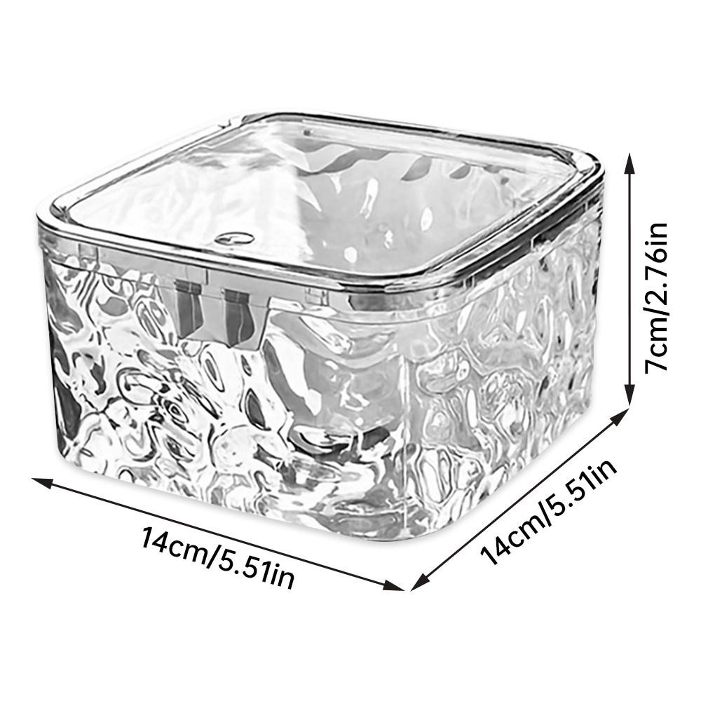 

Органайзер для аксессуаров для волос, акриловый ящик для хранения, прозрачный органайзер для резинок для волос, контейнер для капсул для стирки, настольный ящик для хранения прозрачный