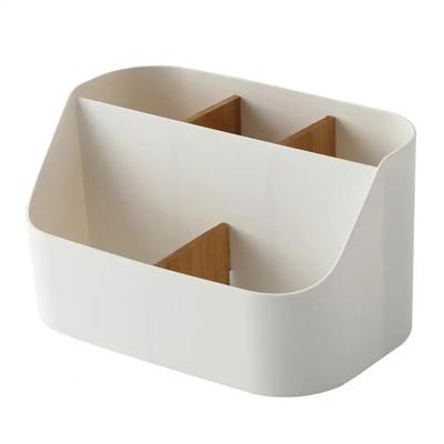 Durable 5 Grids Desktop Storage Box Divided Detachable Desktop Organizer Large Capacity Multi-function Cosmetics Storage Rack