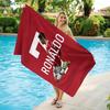 Ronaldo Beach Towel World Soccer Cup Towel Quick-drying Towel Suitable for Seaside Pool Camping Vacation Yoga For Family Friends