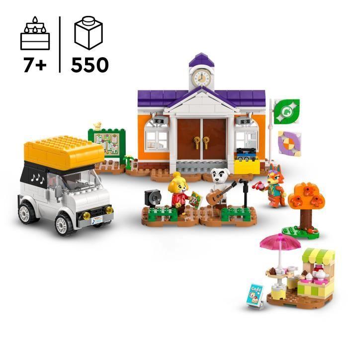 LEGO® Animal Crossing 77052 Concert de Kéké sur la Place - Jouet à Construire avec Café