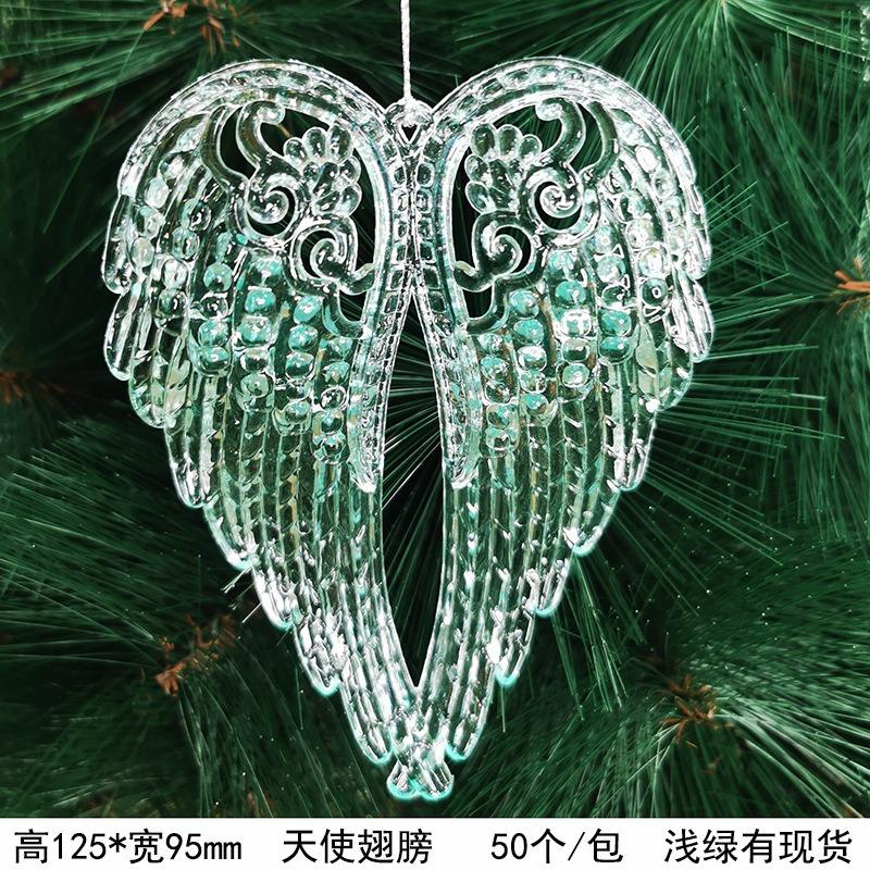 New Christmas Transparent Ice Crystal Snowflake Christmas Tree Decoration Supplies Christmas Atmosphere Christmas Tree Snowflake Pendant