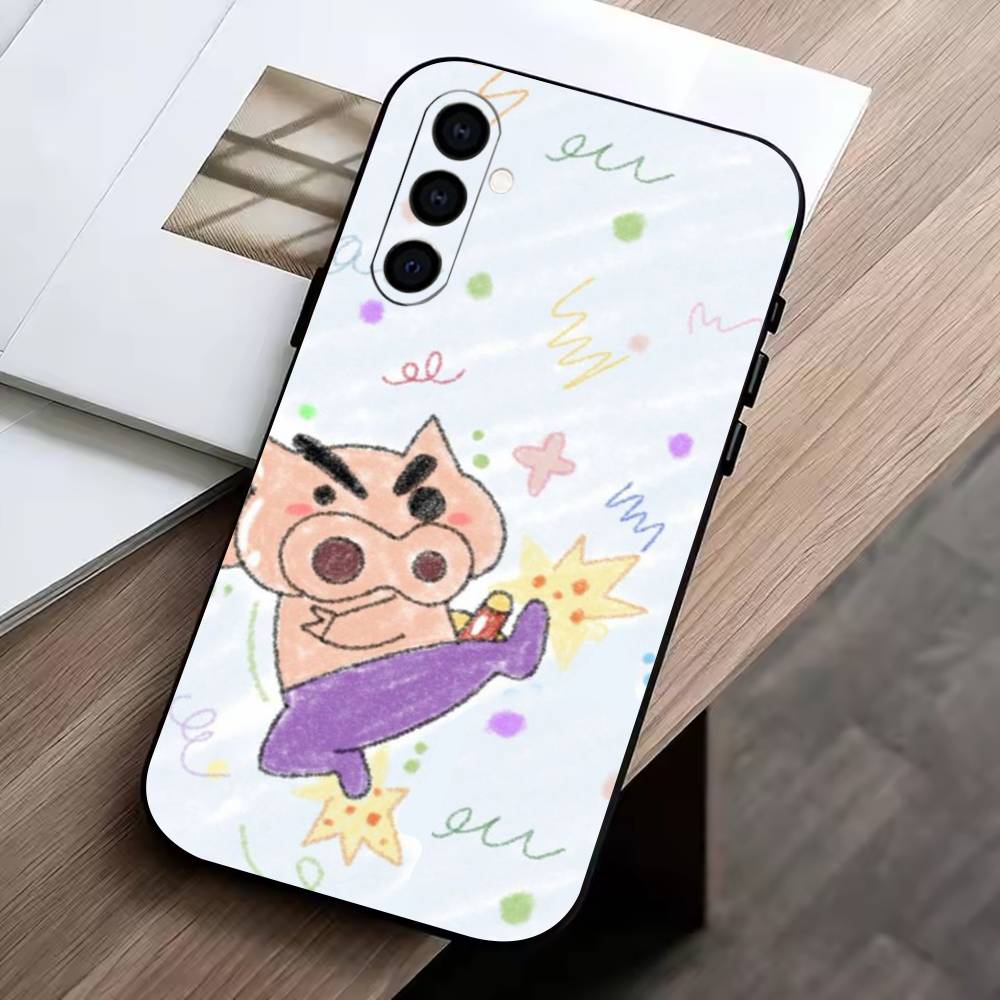 

Cute-Buriburizaemon Pig Phone Case For Samsung Galaxy A73,A72,A71,A70,A53,A52,A51,Soft Silicone Black Cover Samsung a42 5g