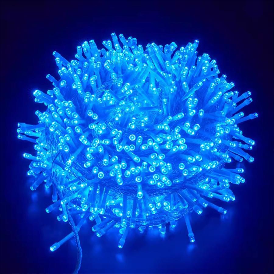 High Density 2000/4000 LED Christmas Garland Light Outdoor Wedding Party Fairy Light Waterproof Christmas Tree String Light