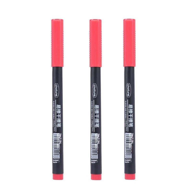 3 Colors 0.5mm Dry Erase Markers Erasable Whiteboard Marker Pen Office School White Board Art Marker Stationery Extra Fine Tip