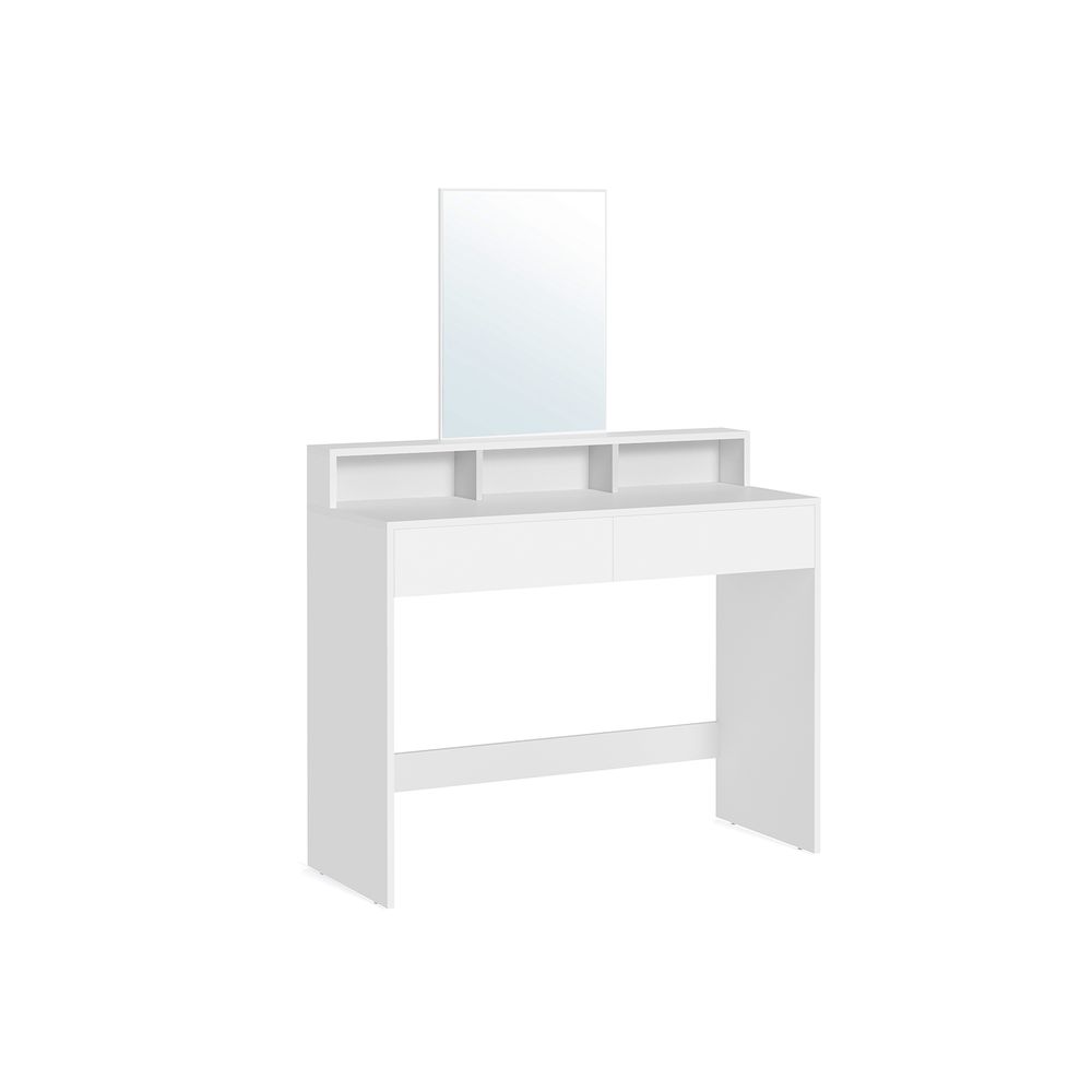 White cosmetic dressing table Makeup with a large mirror