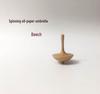 Black Walnut & Beech Wood Spinning Top Toy - Elegant Wooden Gift