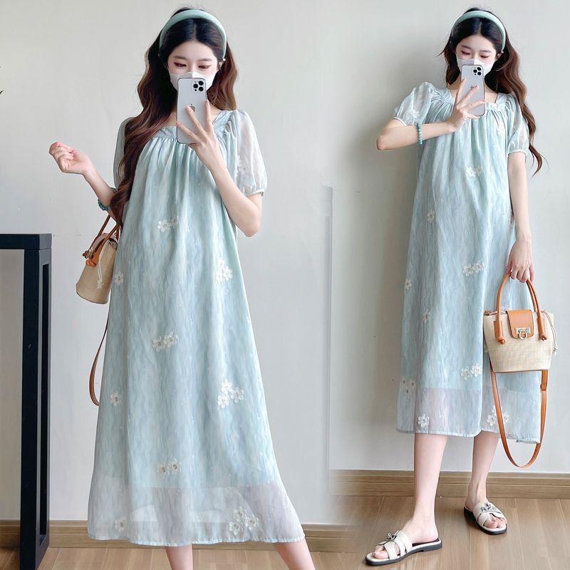 Everyday Wear French Floral Maternity Dress