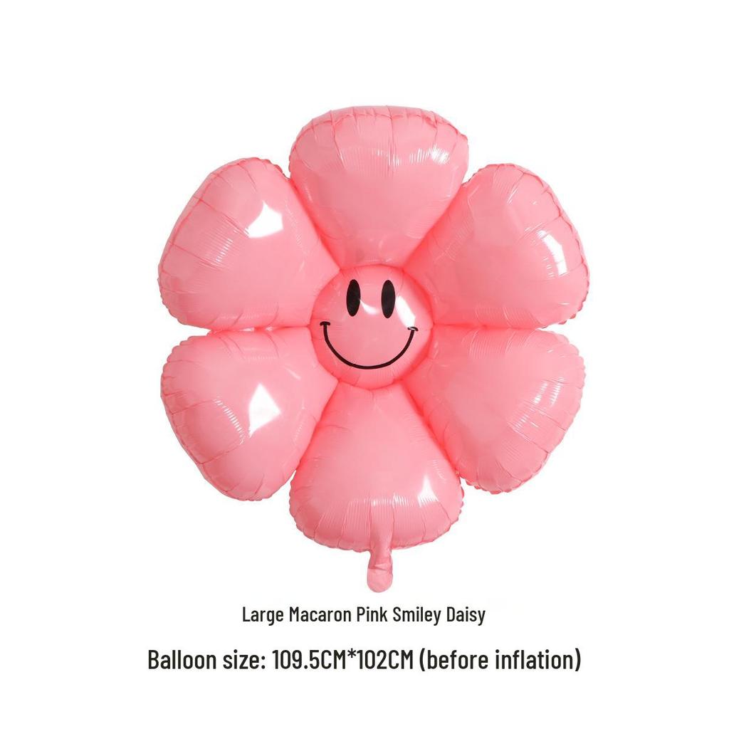 Smiley Sunflower & Daisy Balloon for Children's Party Décor