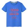 Charlie Kirk FREEDOM100%Cotton print Anime Short t shirt for kids boy 10year cartoon Tops Halloween Tees y2k kids clothes girls