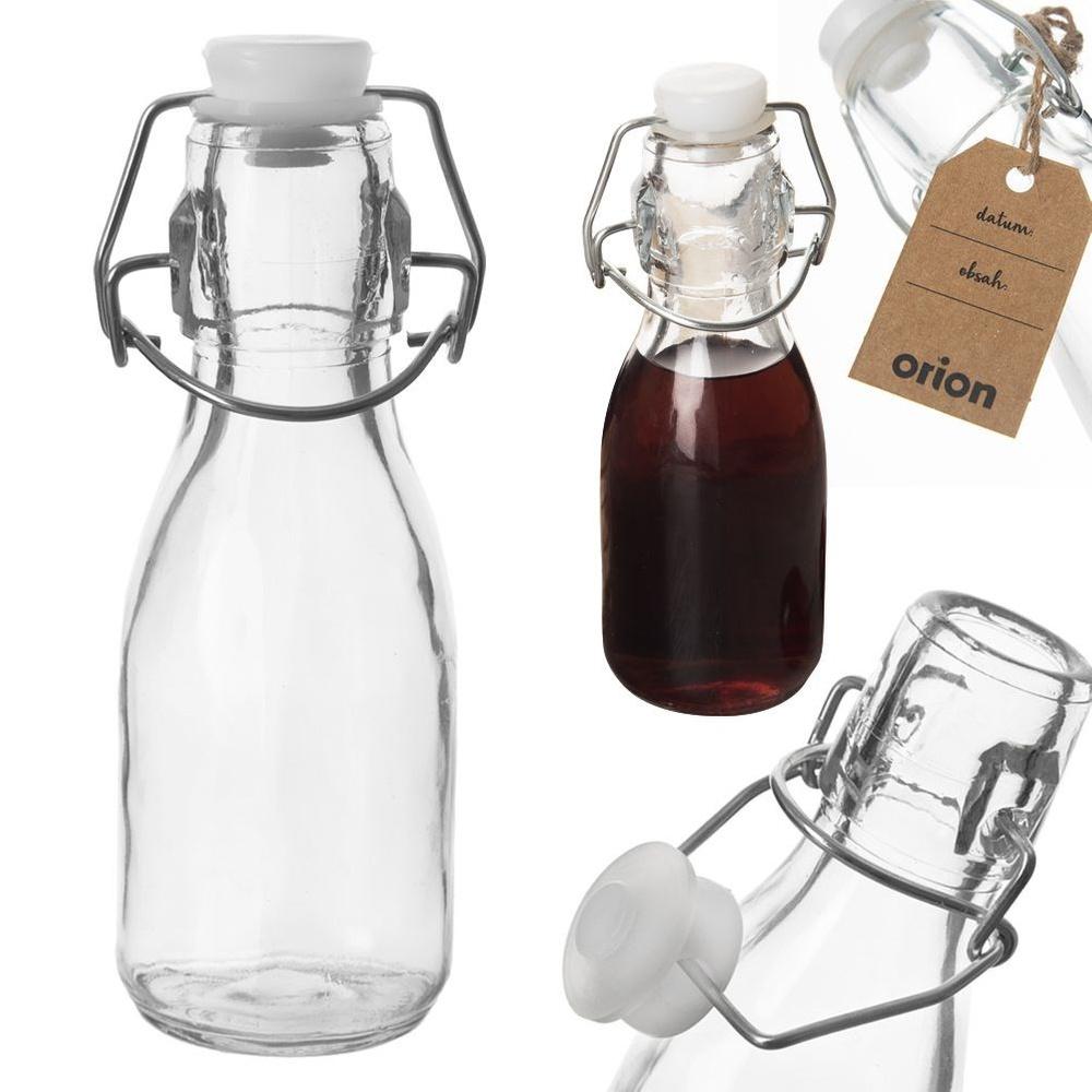 Retro Glass Bottle with Clip Top 160ml