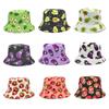 Funny New Fruit Print Bucket Hat Spring and Summer Fresh Casual Basin Hat for Men and Women Double-sided Sun Hat Universal