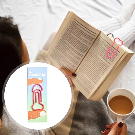 Funniest Book Clip Cock Weenie Shaped Lightweight Easy To Carry Acrylic Book Marker Fun Reading Sign