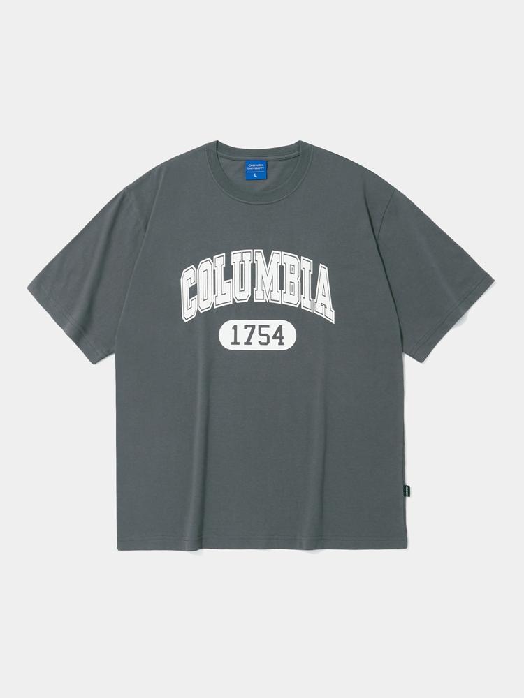 Футболки Columbia University Cu 1754 с логотипом-аркой Угольный L
