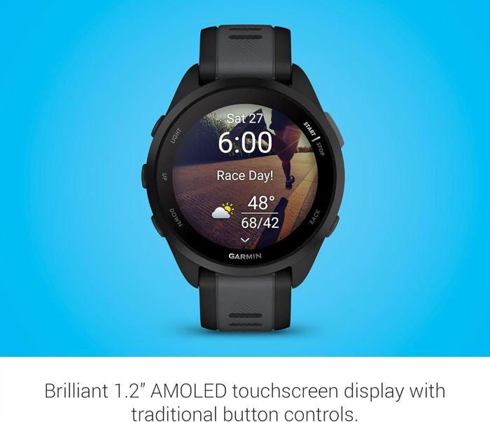 Garmin Forerunner Montre connectée de course - Noir et Gris