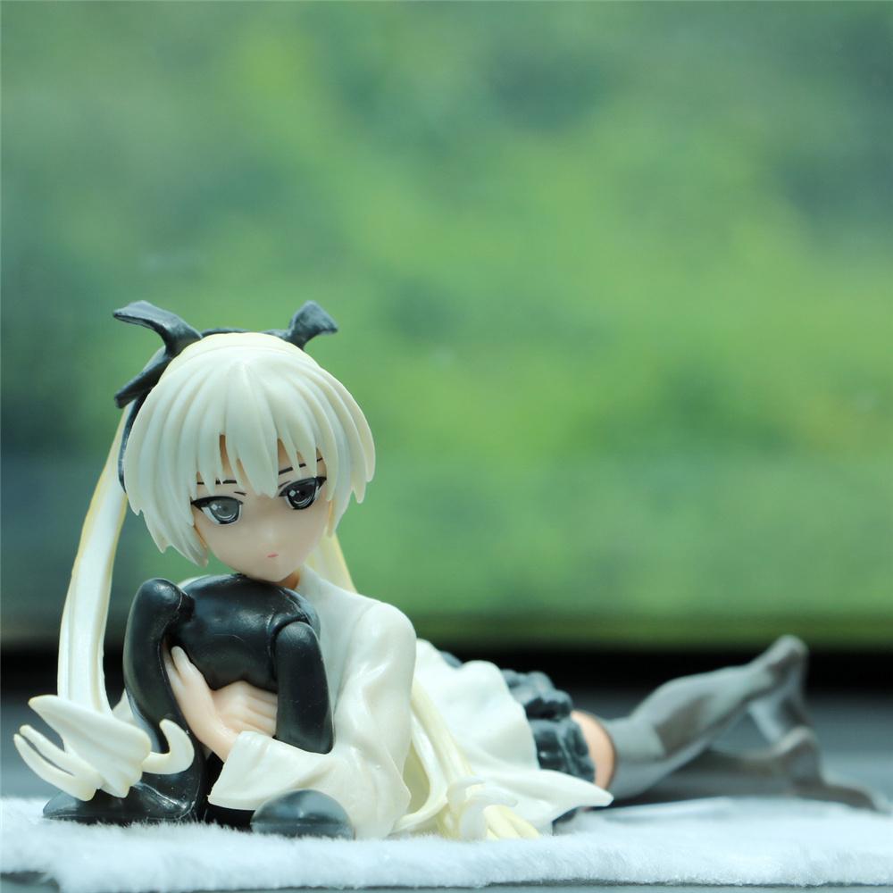 Japan New 24cm Yosuga No Sora Figure PVC Action Anime Doll Scale Ratio Model Toys Playsetss Cute White Suspender Skirt Figure for Girl Gift