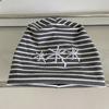 Striping Embroidered Elastic Beanies Brimless Knitting Hat For Men Women And Kids Soft Stretchable Cap